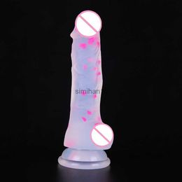 Dildos/Dongs Jelly Silicone Dildo Realistic Adult Toys Soft Strapon Artificial Penis New Dildos Bullet Colourful Sex Toys for Woman HKD230816