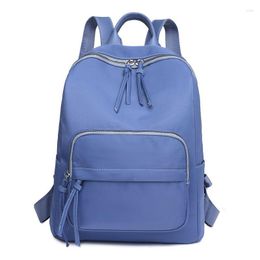 School Bags For Women Backpack Oxford Blue High Quality Lady Back Pack Korean Casual Bagpack