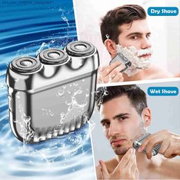 Men's Pocket Mini USB Electric Razor Wet and Dry Facial Washable Professional Razor Rechargeable Cordless Compact Z230818