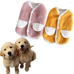 Dog Apparel Fashion XS-XL Sheep Pattern Warm Fleece For Small Medium Supplies Cat Costume Pet Winter Coat Puppy Vest