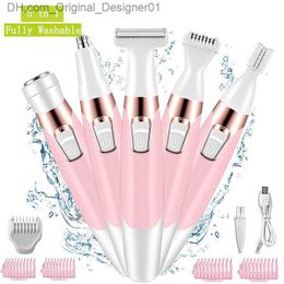 5-in-1 Epilator body hair removal for armpit hair bikini hair leg hair Pubic hair electric shaver and trimmer for women Z230817