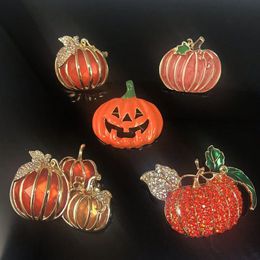 Pins Brooches Designer Enamel Pumpkin Brooches For women Luxurious Colourful Halloween Brooch Pins Vintage Jewellery Gifts 230815