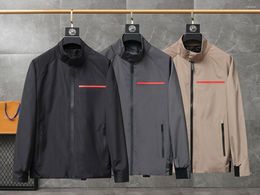 Men's Jackets 2023 Autumn Jacket Outdoor Casual Style High Quality Waterproof Fabric Stand Collar Zip Windbreaker