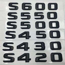 Auto Accessories S420 S430 S450 S500 S550 S600 Rear Tail Logo Emblems Badge Nameplate Sticker For Mercedes Benz W220 W221246G