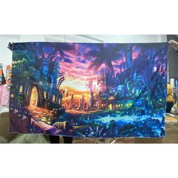 Tapestries 3D Shining Pattern Hippie Tapestry Wall Hanging Tapestries Cloth Carpet Bed Cover Home Decor