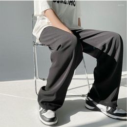 Men's Pants 2023 Summer Tide Brand Harajuku Style Loose Straight Tube Drape Wide-leg Mens Solid Colour