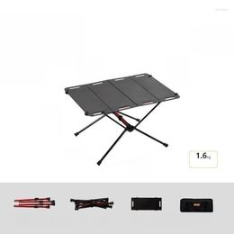 Camp Furniture Outdoor Aluminum Alloy Table Portable Folding Transparent Tactical BBQ Picnic Camping