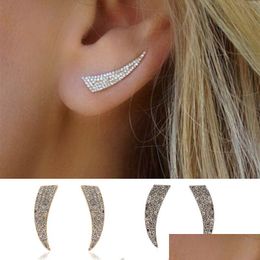 Stud 925 Sier Earrings Womens Rhinestone Luxury Diamond Earring Jewellery Gifts For Girl Women Ie0528 Drop Delivery Dhuyz