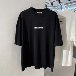 Men's T Shirts High Quality Pure Cotton Correct Size Oversized T-shirt For Men And Women With A Large Small Label On The Chest