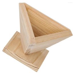 Dinnerware Sets Zongzi Mould Wood Zonzi Rice Making Moulds Chinese Rice-pudding Triangular Ball Mould Wooden Kitchen Child