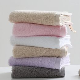 Towel Pure Cotton Face Solid Colour Strong Water Absorption High Quality Simple Modern Rectangle Use For Home Bathroom El