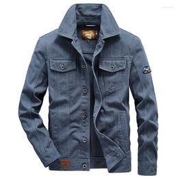 Men's Jackets Tactical Clothing Military Casual Man Stylish Bomber Male Heating Big Size Denim Jacket 2023