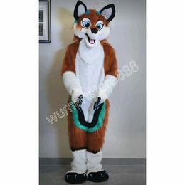 Furry Fox Dog Wolf Mascot Costumes Halloween Christmas Event Role-playing Costumes Role Play Dress Fur Set Costume
