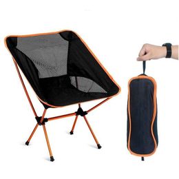 Camp Furniture Travel Tralight Folding Chair Superhard High Load 150kg Outdoor Cam Portable Beach Hiking Picnic Seat Fishing Tools Dro Dhtjm