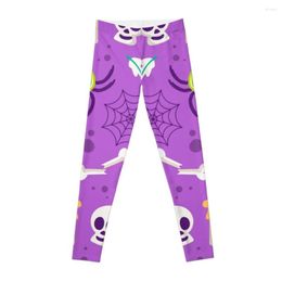 Active Pants Halloween Creepy Eyes And Witches Hat Candy PatternLeggings Sports Woman Push Up Tights For Women
