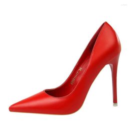 Dress Shoes Sexy Slim High Thin Heels Korean Version Of Fashionable Minimalist Women's Super Shallow Cut Pointed