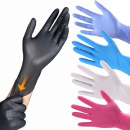 Five Fingers Gloves 2050100 pcs Nitrile Disposable Kitchen Latex Household Cleaning Beauty Barber Food Grade Cake Baking 230816