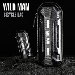 Panniers Bags WILD MAN Road Bicycle Frame Front Tube Bag MTB Storage Rainproof Bike Repair Tools Kits Builtin Mesh Cycling Accessorie 230815