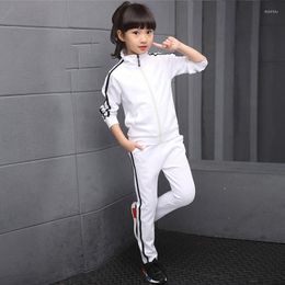 Men's T Shirts 2023 Jackets Set Children's Suit Sportswear Print 2-13Y Boy Girl Children Tracksuit Kids Casual Jacket Pants 2pcs