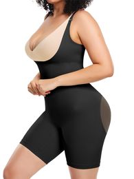 Waist Tummy Shaper Shapewear for Women Tummy Control Open Bust Thigh Slimmer Seamless Slimming Full Body Shaper Butt Lifter Bodysuit 230815