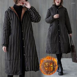 Women's Fur Large Size Outerwear Oversize Coat Loose Stripe Fluffy Long Jacket Autumn Winter Elegant Maxi Y2k Sweater Soft