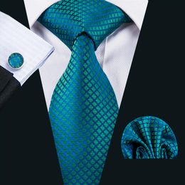 neck Ties for Men Fashion Silk Ties Jacquqard Woben Silk Nectktie Pocket Square Cufflinks Set N-1610215u