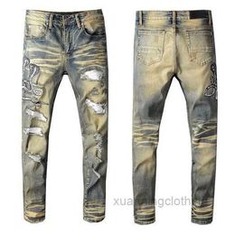 Designer Mens Jeans with Skinny Sweatpants Drop Crotch Jogging Pants Style XL9V