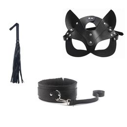 Other Event Party Supplies Erotic Cosplay Whip Eye Mask Metal Anal Plug Tail Sexy Half Face Bdsm Couple Toys Stage Performance Dro Dhuyl
