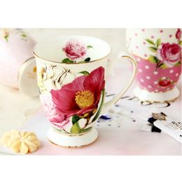 Mugs 300ML bone china cafeteira coffee cup porcelain taza ceramic elegant coffe mug wedding present espresso royal 230815