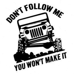 15 16 7CM don't follow me adventure brave manly style car sticekr laptop sticker CA-293260S