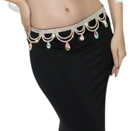 Stage Wear Latin Dance Accessories For Women Belly Waist Chain Drilling Oriental Belt