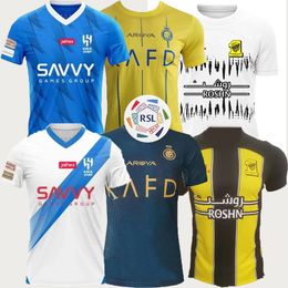 23 24 BENZEMA Al Ittihad FC club Soccer Jerseys 2023 2024 Al Hilal Saudi NEYMAR JR KANTE Romarinho Home away Third Costa Coronado Hegazy Men kit Football Shirts RONALDO