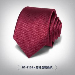 Bow Ties Men's Red Stripe Hand Tie Korean Edition Simple And Easy To Pull Knot Free Zipper