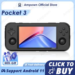 Portable Game Players Retroid Pocket 3 Retro Handheld Console 4 7 Inch Touchable IPS Screen Android 11 OS Streaming Video 230816