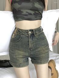 Women's Shorts For Women Summer Breathable Chic All-match Girls Cute High Waist Fashion Streetwear Denim Short Pants