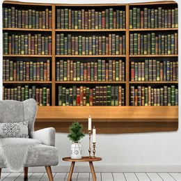Tapestries Retro Bookcase Tapestry Mysterious Library Tapestries Wall Hanging Art Throw Tapestries Home Aesthetic Room Decor Mural