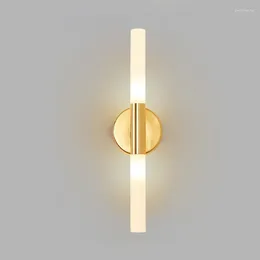 Wall Lamps Modern LED Lamp Metal Tube Pipe Up Down Sconce For Living Room Corridor Bedroom Sconces Light Fixture