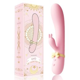 Vibrators vibrator for woman sex toy Silicone Rabbit Vibrator USB Rechargeable Waterproof G-Spot Stimulating Clitoral Stimulator UYO 230815