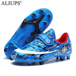 Dress Shoes ALIUPS Size 28-39 Children Football Shoes Kids Soccer Shoes TF/FG School Football Boots Cleats Grass Sneakers Boy Girl Training 230815