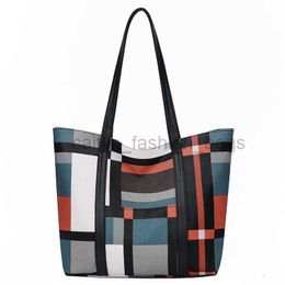 Totes Travel 2023 Fashion Patch Work PU Leather Plain Pattern Women's Handbag Casual Square Zipper Large Capacity caitlin_fashion_bags