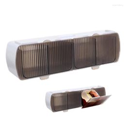 Storage Bottles Spice Box Organiser Self Adhesive Wall Mounted Rack Self-Adhesive Seasoning Suspending With