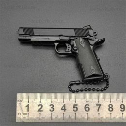 1 3 High Quality KIMBER 1911 Metal Model Gun No Inscription Keychain Toy Gun Miniature Alloy Pistol Collection Toy Gift pendant T230816