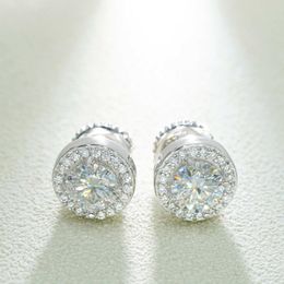 5mm Men Women Moissanite Earrings Studs 925 Sterling Silver Studs Earrings Nice Gift for Friends