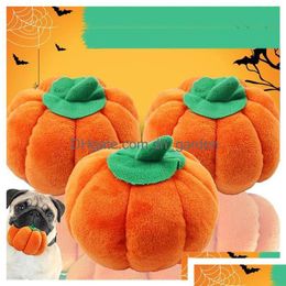 Dog Toys Chews Animals Cartoon Stuffed Squeaking Pet Toy Cute Plush Puzzle Dogs Cat Chew Squeaker Squeaky For Pumpkin Drop Dhgarde Dh4Bn