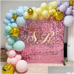 Party Decoration Sell Sequin Panel Backdrop In Shiny Rose Pink With Clip Back Easier To Set Up For Wedding Drop Delivery Home Garden Dhnu1
