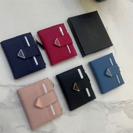 Designer Woman Wallets 5 Colors Cardholders Fold Fannypack Mini Card Holders Ladies Luxury Moneybag Fashion Billfold With Leather Purses