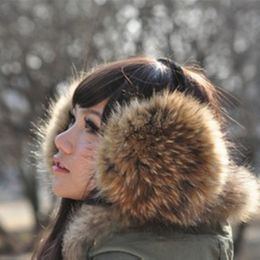 Ear Muffs Ear Muffs Fur Headphones Genuine Fur Earmuffs Genuine Headphones Raccoon Fur Earmuffs Winter Protection Ear Full Fur Ear Warmer 230815