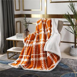 Blankets 2023 Winter Thickened Plush Blanket Flannel Imitation Lambswool Warm Soft For Bed Double King Size Throw