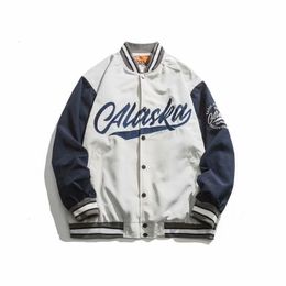 Mens Jackets University Varsity Solid Color Casual Korean Clothes Mens Pilot Bomber Hit Hop Baseball Causel Loose Couple Baseball Jacket 230815