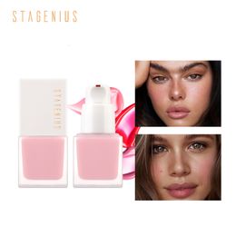 Blush STAGENIUS Liquid Blusher Oilcontrol Longlasting 6 Colors Silky Natural Contour Cheek Face Cream Makeup Cosmetics 230815